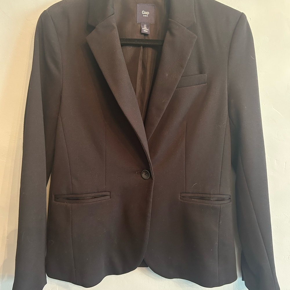 GAP Black Blazer Classic Suit Jacket